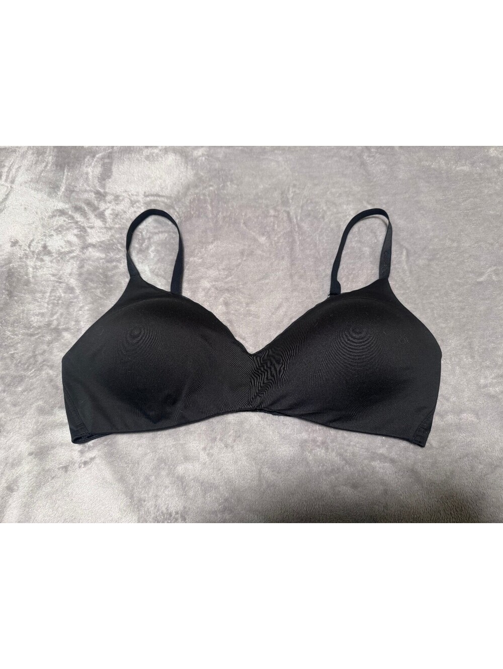 Calvin Klein Lightly Lined Wire Free Bra Butter Soft Comfort Intimate 32C Black